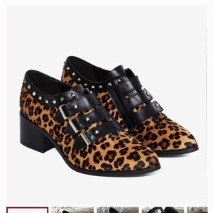 Nasty Gal Oxford leopard print size 38